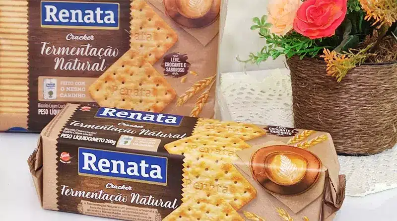 Biscoito cracker de fermentação natural da Renata se consolida no mercado