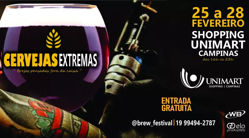 1º Festival Cervejas Extremas acontece entre os dias 25 e 28 em Campinas
