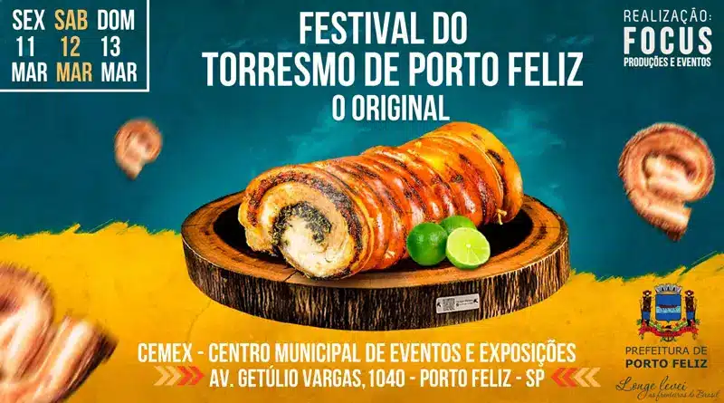 Começa sexta o Festival do Torresmo de Porto Feliz