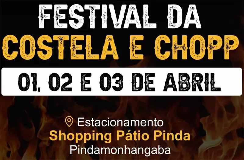Festival da Costela e Chopp ocorre a partir desta sexta em Pindamonhangaba