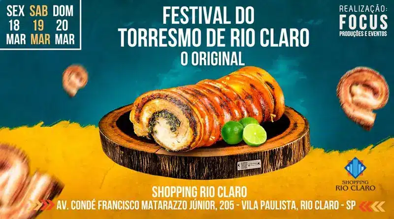 Festival do Torresmo de Rio Claro ocorre entre os dias 18 e 20 de março