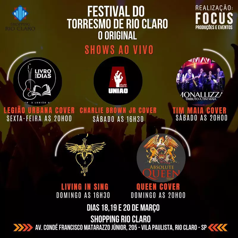 Festival do Torresmo de Rio Claro ocorre entre os dias 18 e 20 de março