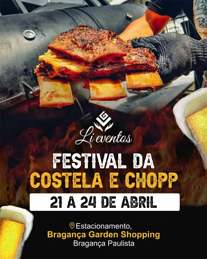 Começa nesta quinta em Bragança Paulista o Festival da Costela e Chopp