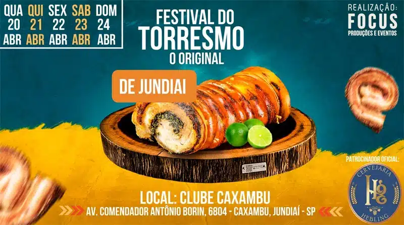 Festival do Torresmo de Jundiaí ocorre entre os dias 20 e 24 no Clube Caxambu