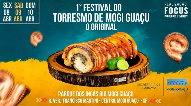 Festival do Torresmo de Mogi Guaçu acontece entre os dias 8 e 10 de abril