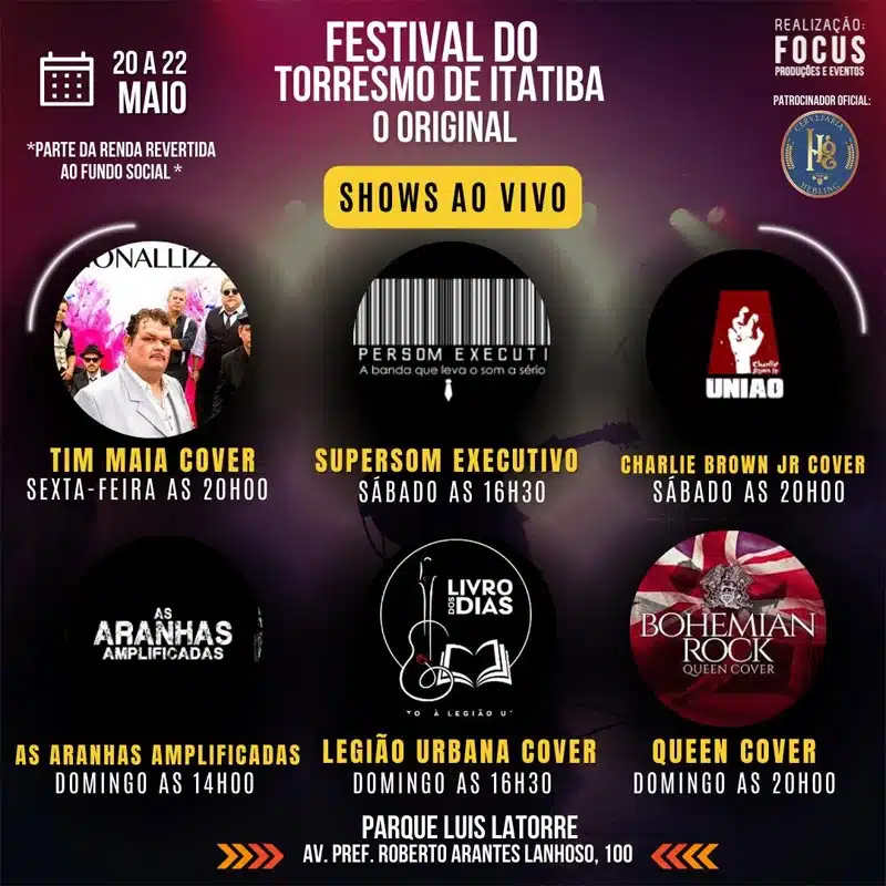 Começa na sexta o Festival do Torresmo de Itatiba, no Parque Luís Latorre