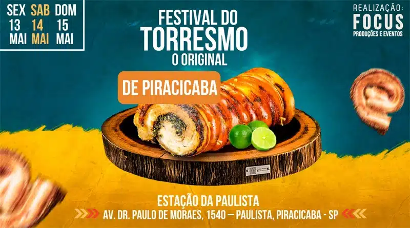 Festival do Torresmo de Piracicaba acontece entre os dias 13 e 15 de maio