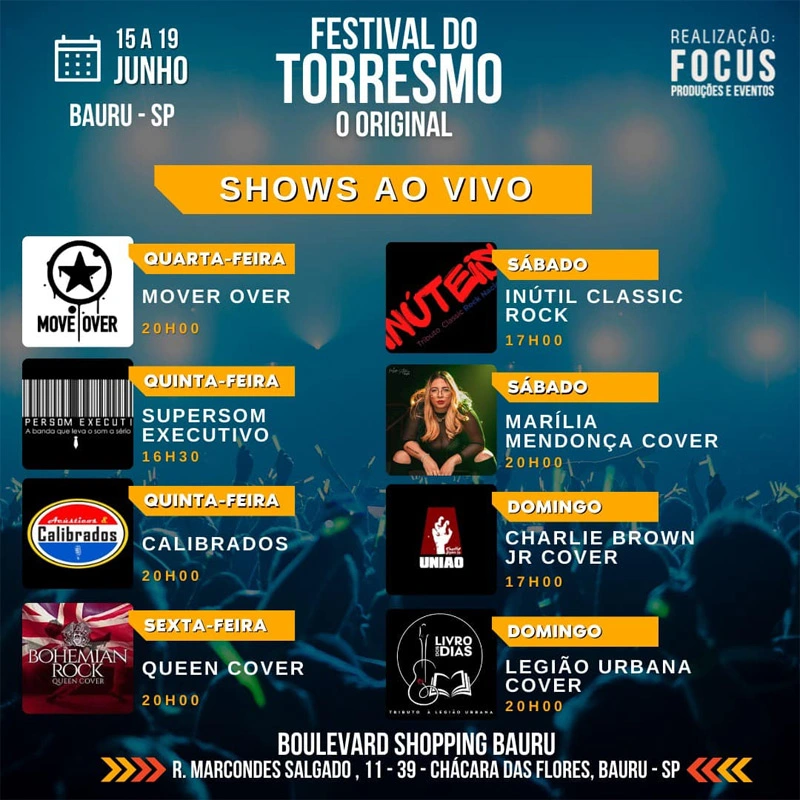 Festival do Torresmo de Bauru começa nesta quarta no Boulevard Shopping