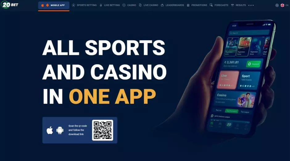 20Bet App (APK) para Android e iOS 2022