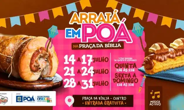 Arraiá em Poá acontece nos dias 21 a 24 e 28 a 31