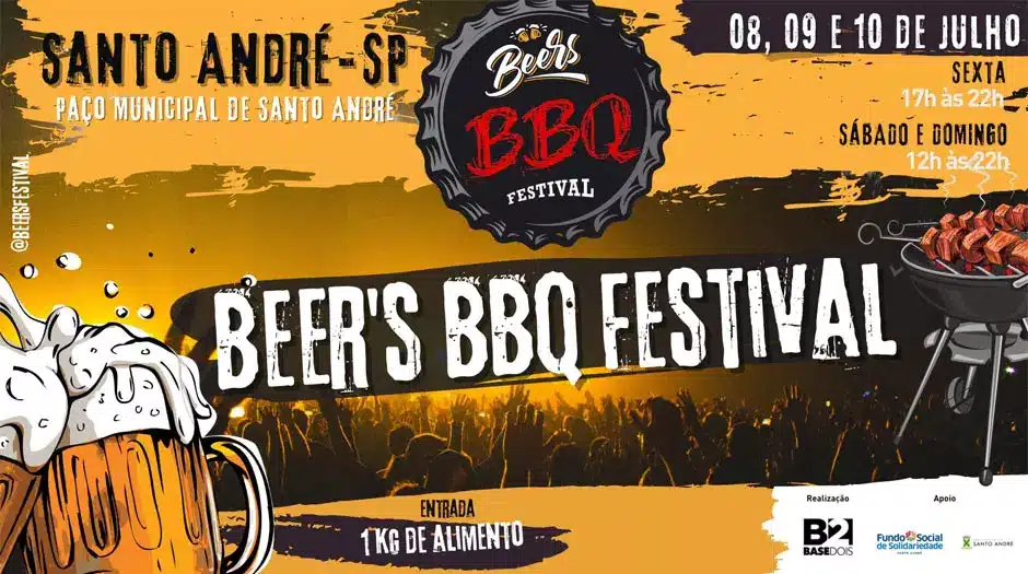 Beer's BBQ Festival ocorre neste fim de semana em Santo André