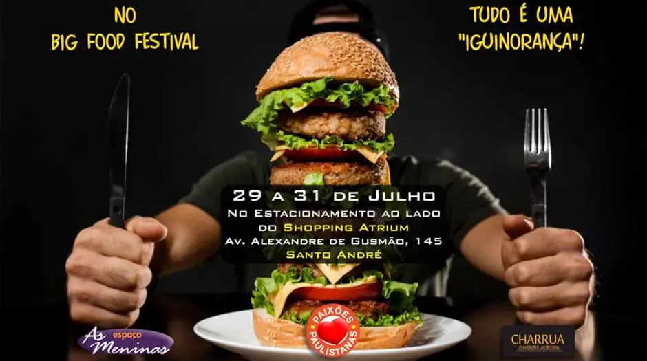 Big Food Festival em Santo André inicia nesta sexta