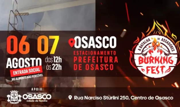 Burning Fest vai agitar Osasco com batalha de assadores no fim de semana