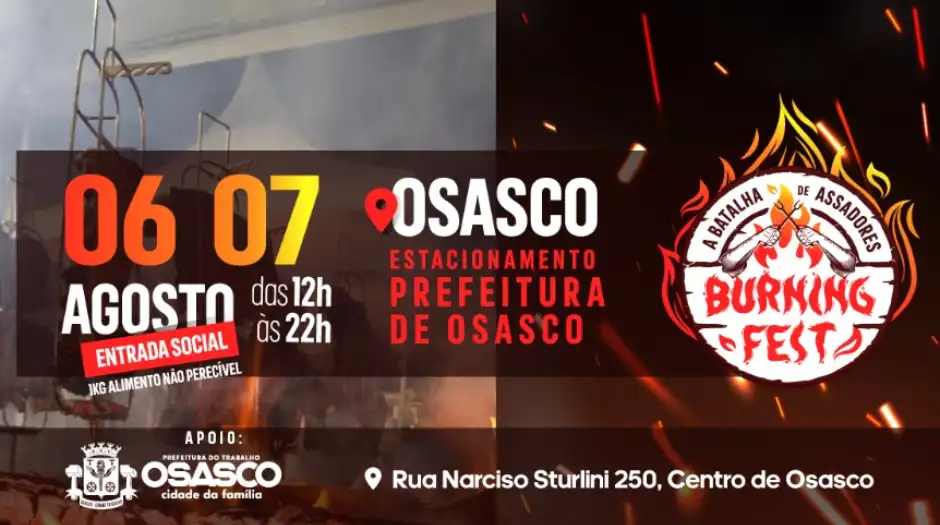 Burning Fest vai agitar Osasco com batalha de assadores no fim de semana