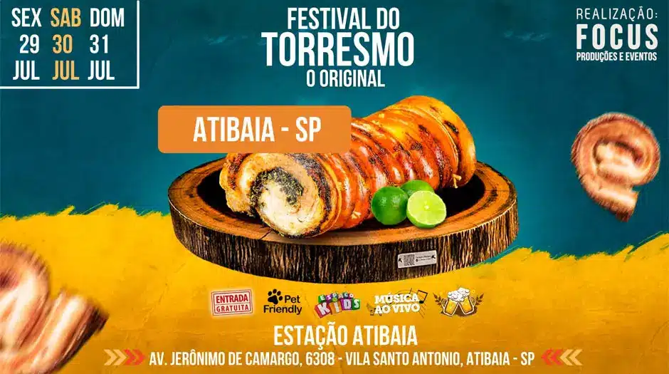Começa sexta o Festival do Torresmo de Atibaia
