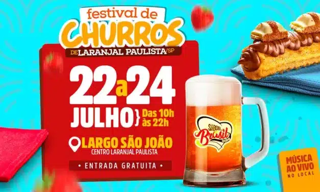 Festival de Churros de Laranjal Paulista inicia nesta sexta