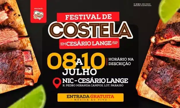 Festival de Costela em Cesário Lange tem início nesta sexta