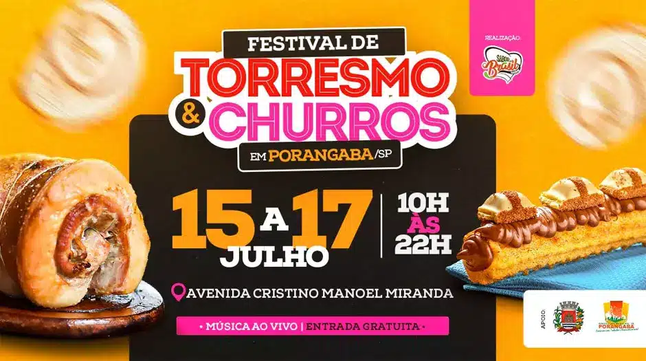 Festival de Torresmo e Churros em Porangaba tem início nesta sexta