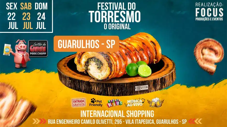 Festival do Torresmo começa sexta no Internacional Shopping Guarulhos