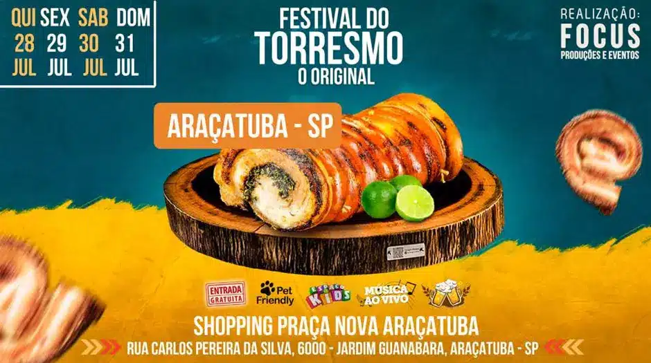 Festival do Torresmo de Araçatuba tem início nesta quinta