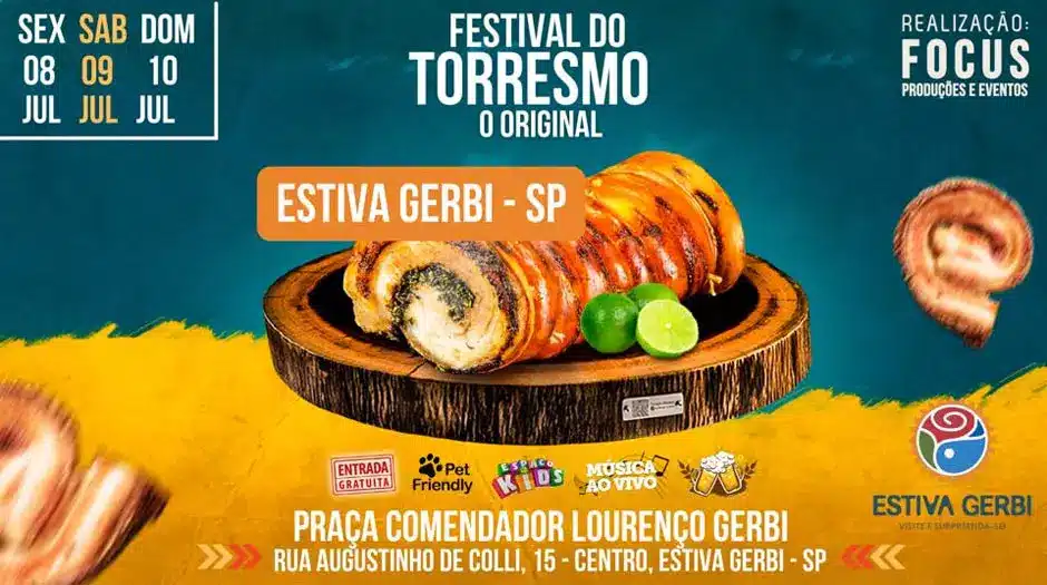 Festival do Torresmo de Estiva Gerbi tem início nesta sexta