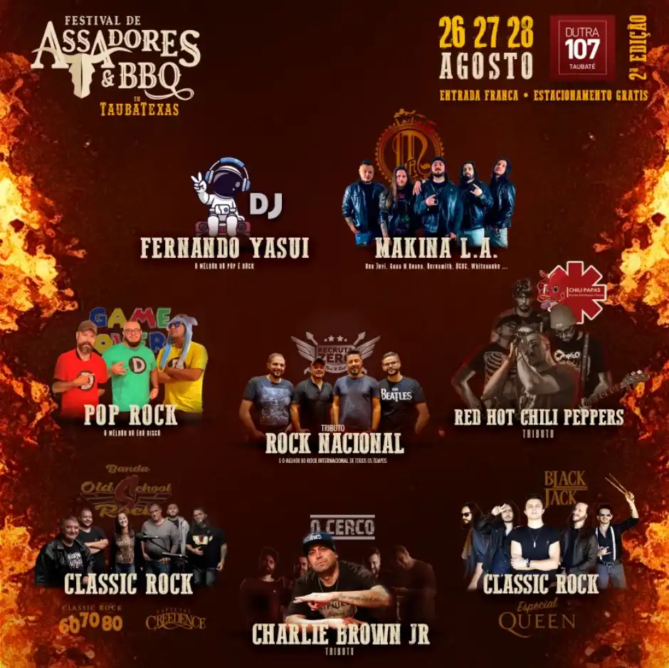 2º Festival de Assadores e BBQ ocorre em Taubaté no final de semana