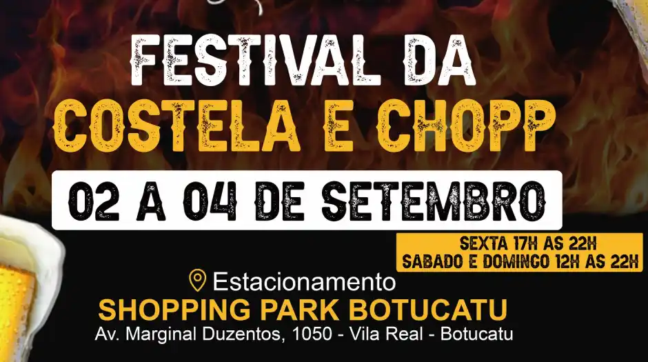 Festival da Costela e Chopp ocorre em Botucatu no fim de semana