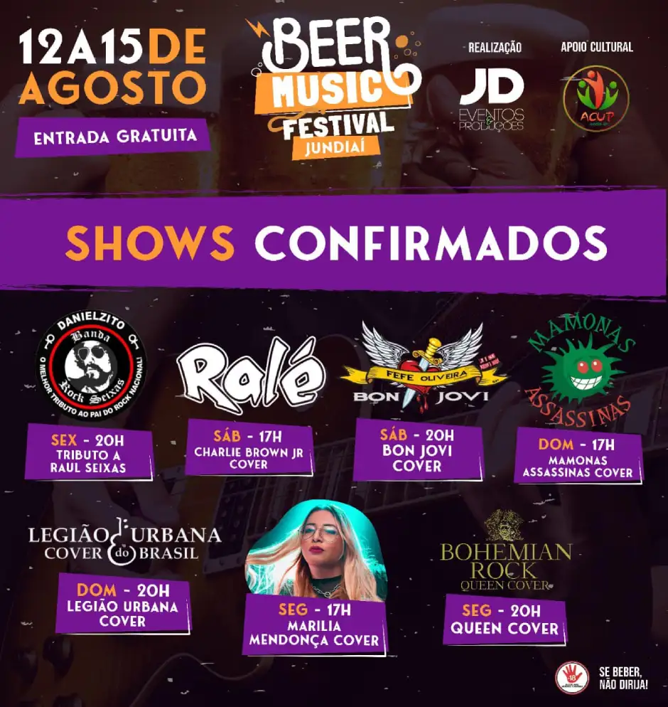 Beer Music Festival é atração em Jundiaí a partir dessa sexta