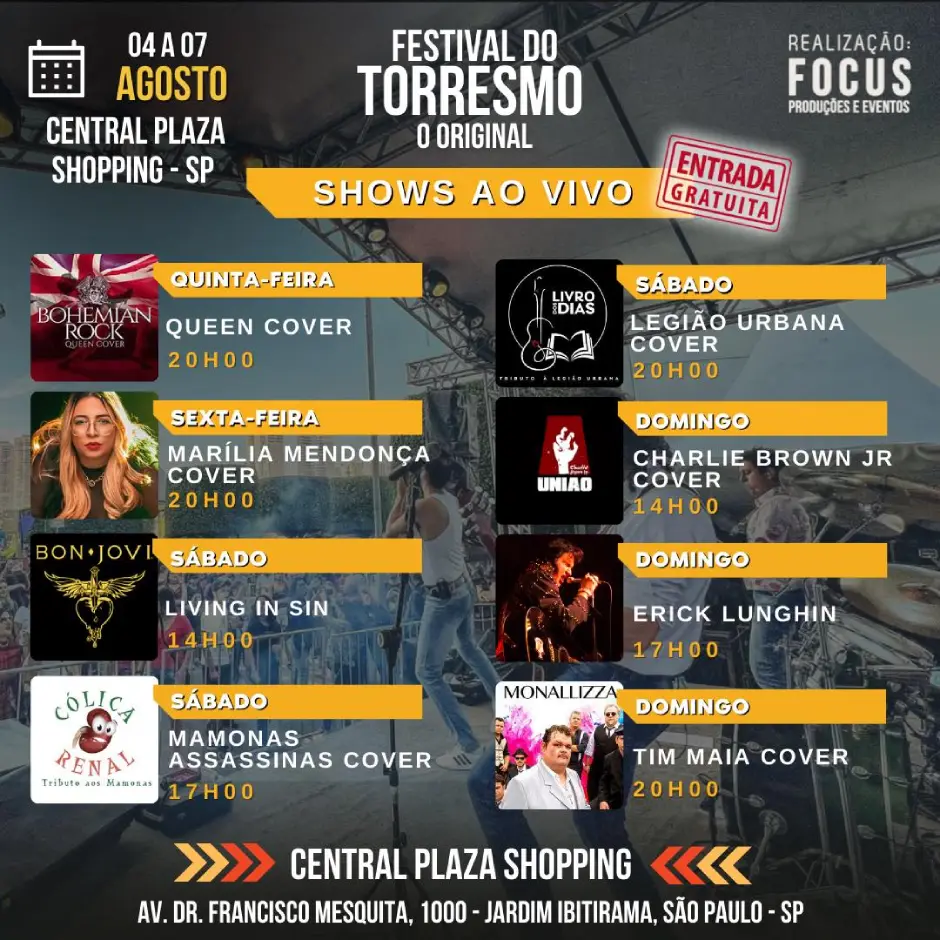 Central Plaza Shopping sedia Festival do Torresmo a partir desta quinta