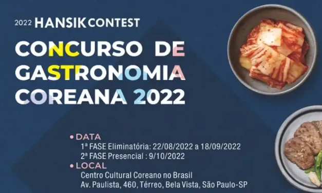 Concurso de Gastronomia Coreana 2022 abre inscrições