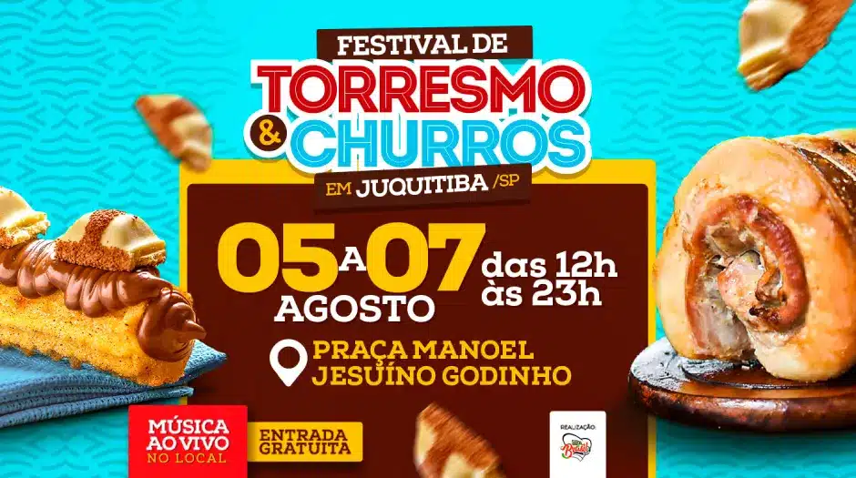 Festival de Torresmo e Churros movimenta Juquitiba a partir de sexta