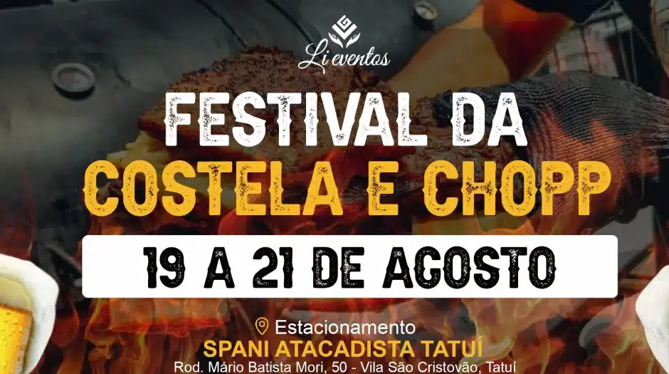 Festival da Costela e Chopp agita Tatuí neste fim de semana