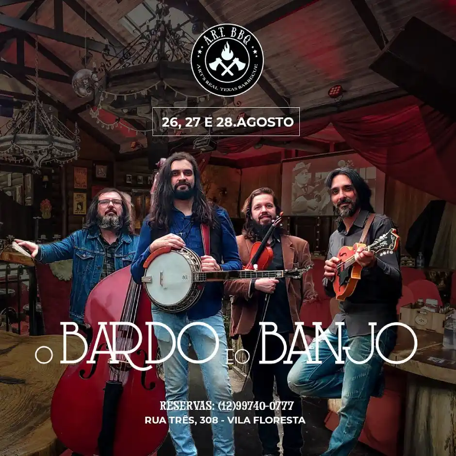 “Festival do Banjo” agita fim de semana no Art BBQ em Campos do Jordão