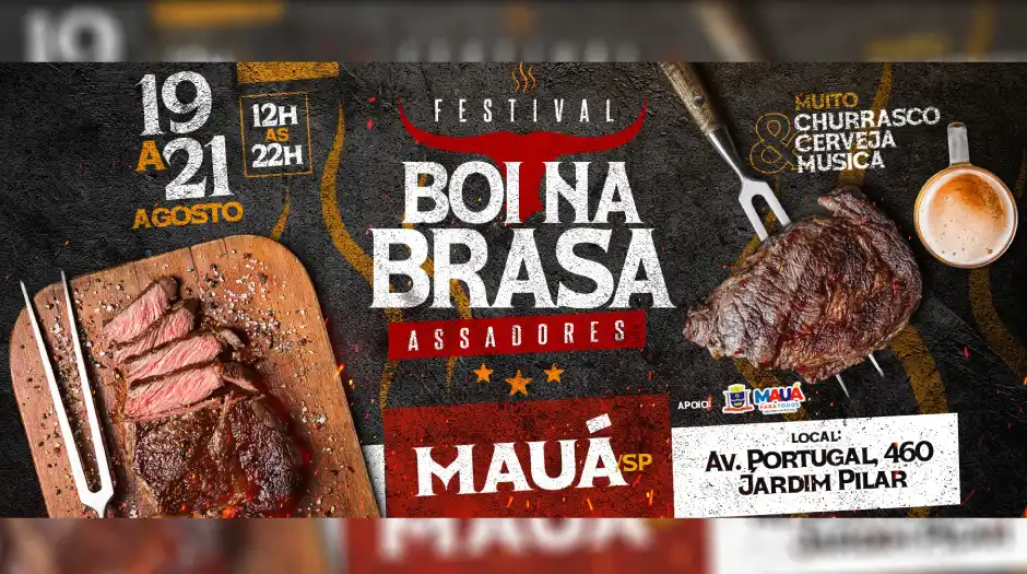 Fim de semana tem Festival Boi na Brasa em Mauá