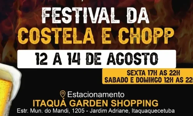 Itaquaquecetuba sedia Festival da Costela e Chopp no fim de semana