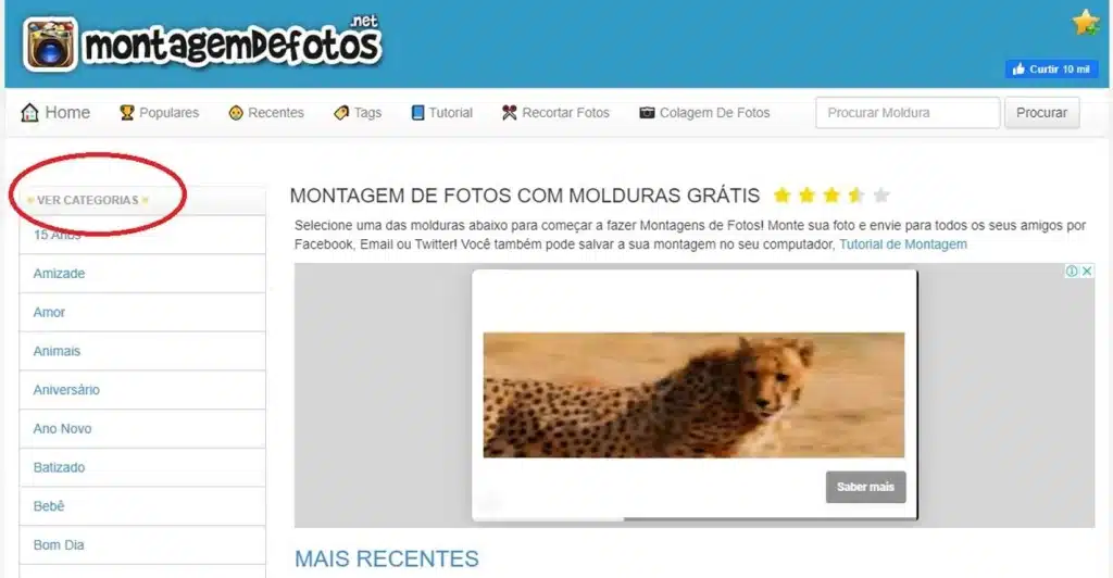 Passo a Passo de Montagem de Fotos Online