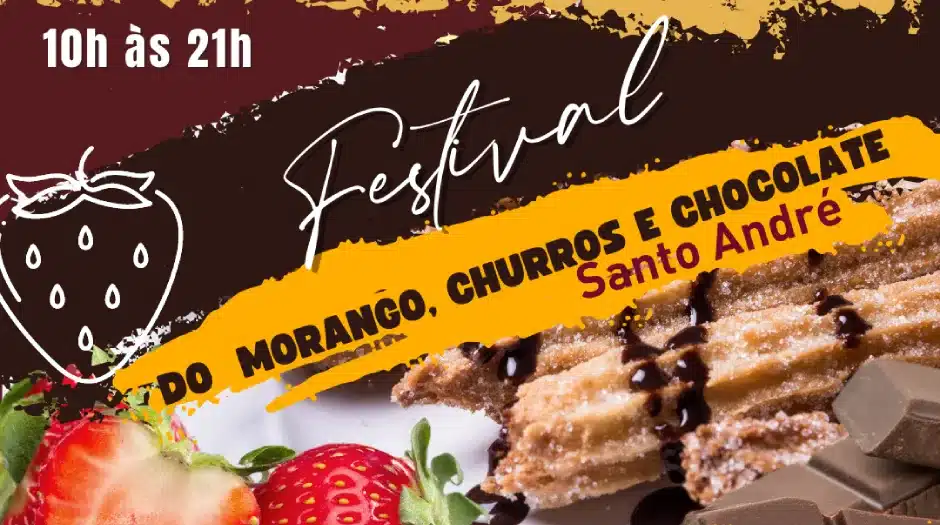 Santo André sedia Festival do Morango, Churros e Chocolate