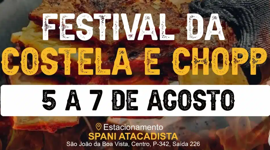 Festival da Costela e Chopp agita São João da Boa Vista neste fim de semana