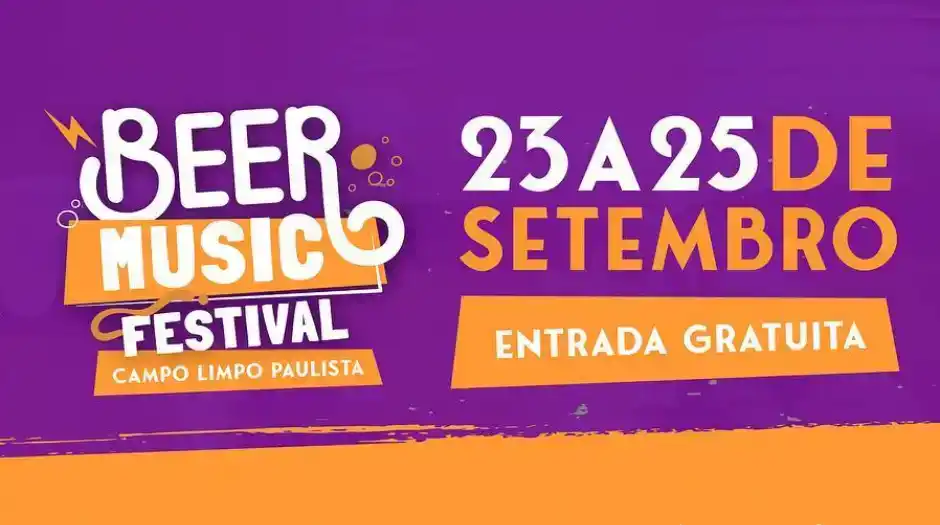 Beer Music Festival em Campo Limpo Paulista ocorre de sexta a domingo