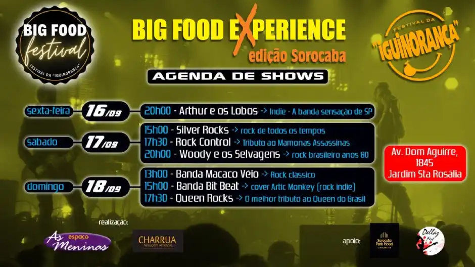 Big Food Experience: Sorocaba sedia formato inédito do festival de comidas gigantes