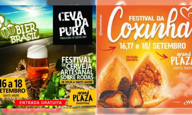 Festival Bier Brasil e Festival da Coxinha agitam Santo André no fim de semana