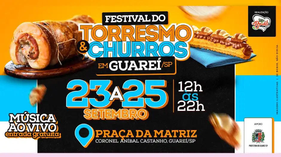 Guareí sedia Festival do Torresmo & Churros a partir desta sexta