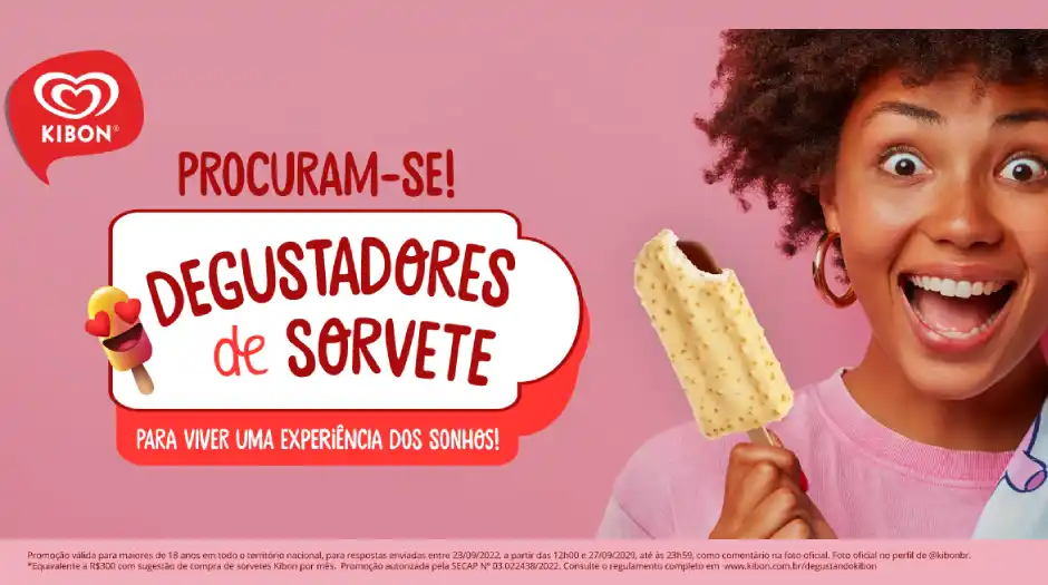 Kibon realiza campanha para escolher degustadores de sorvetes