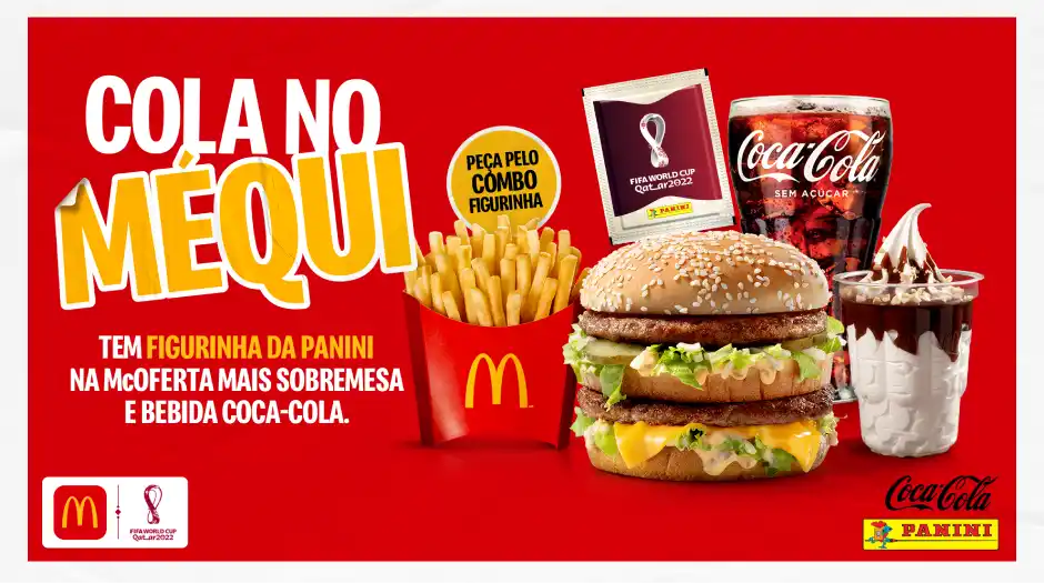 McDonald’s lança combo com pacote de figurinhas da Copa do Mundo 2022