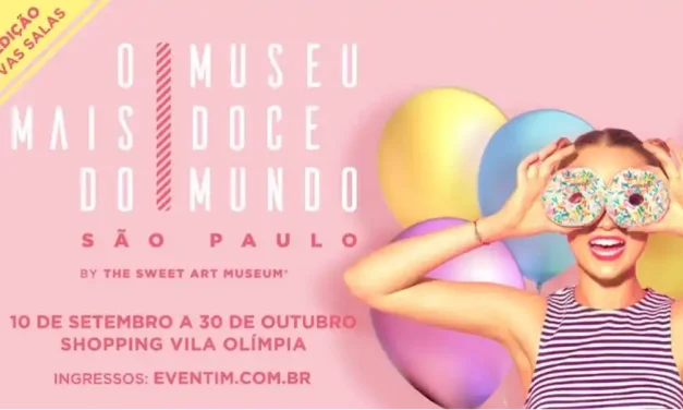 Museu Mais Doce do Mundo é atração em São Paulo no Shopping Vila Olímpia