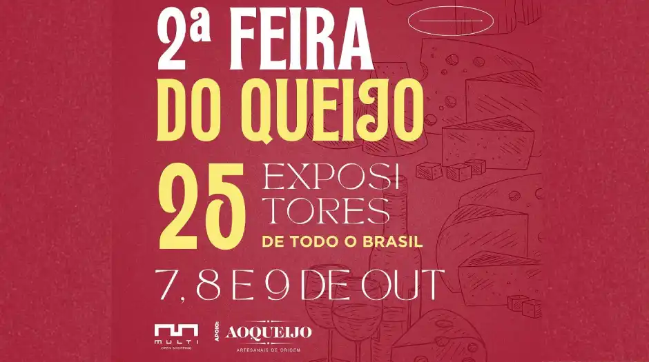 2ª Edição da Feira do Queijo em Florianópolis ocorre neste fim de semana reunindo 25 expositores nacionais