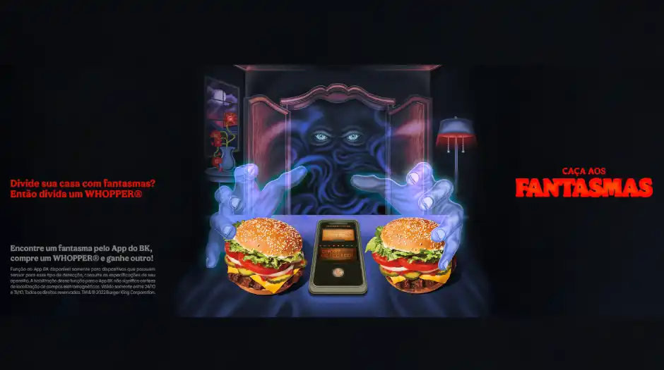 Burger King promove "Caça aos Fantasmas" em nova campanha de Halloween