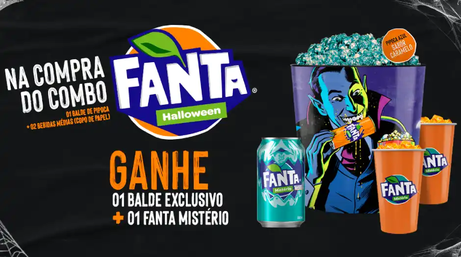 Cinemark e Fanta lançam combo temático no clima de Halloween