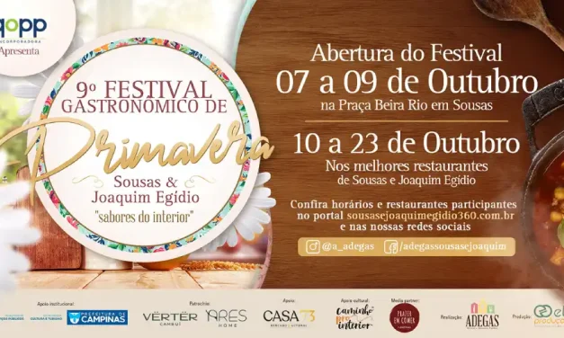 9º Festival Gastronômico de Primavera de Sousas e Joaquim Egídio acontece em Campinas