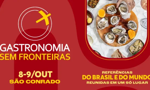 Fim de semana tem 1ª edição do Gastronomia Sem Fronteiras no Rio de Janeiro